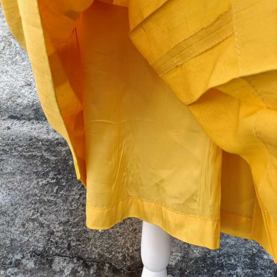 vestito giallo in cotone