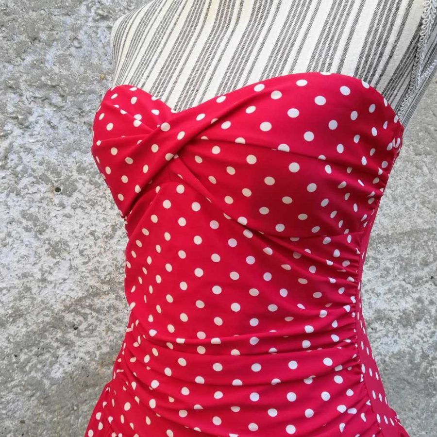 costume a pois vintage