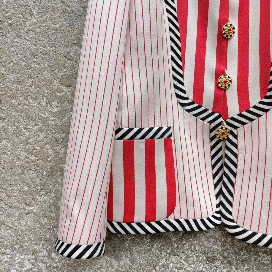Giacca vintage Ungaro a righe - immagine 9