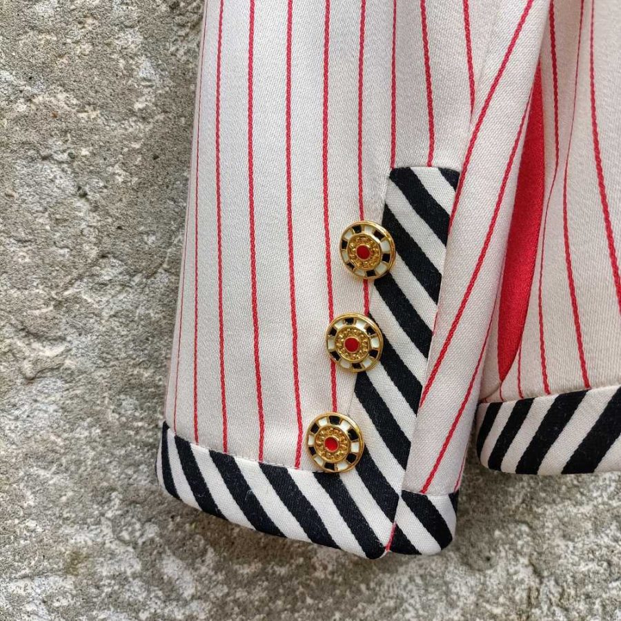 Giacca vintage Ungaro a righe - immagine 8