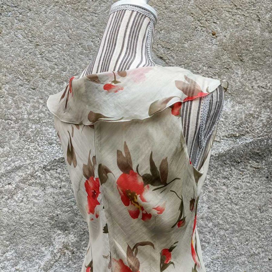 Abito romantico in seta Blunauta - immagine 4