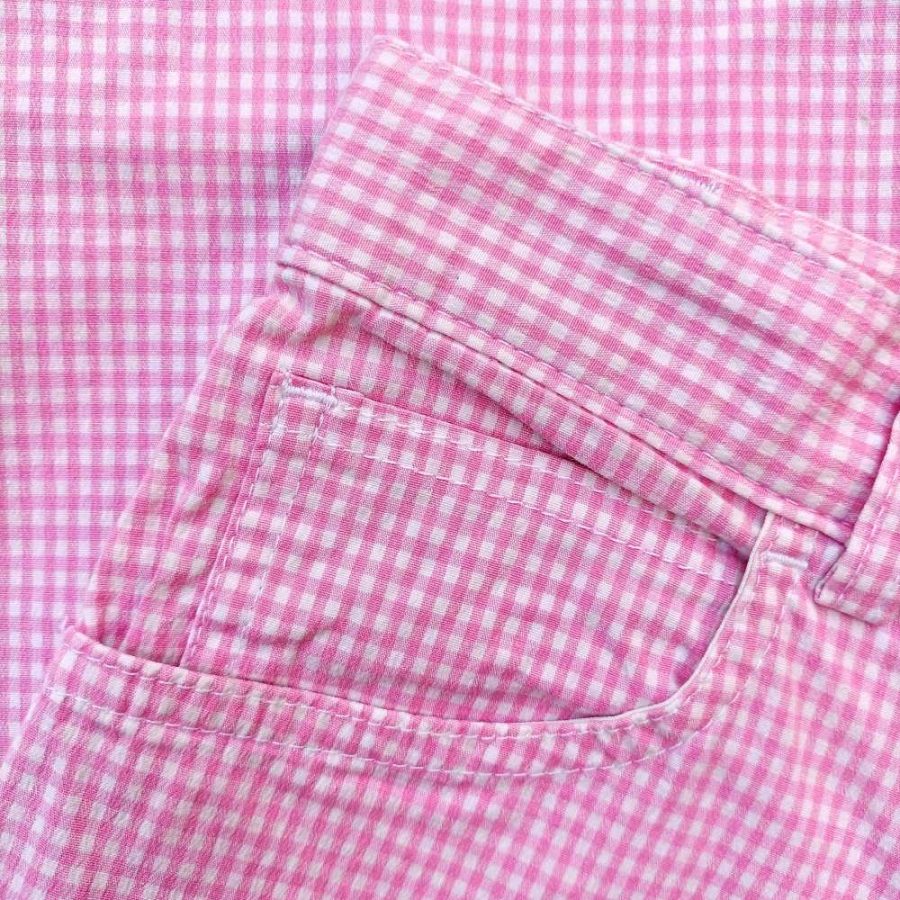Pantaloni vintage a fantasia Vichy - immagine 2