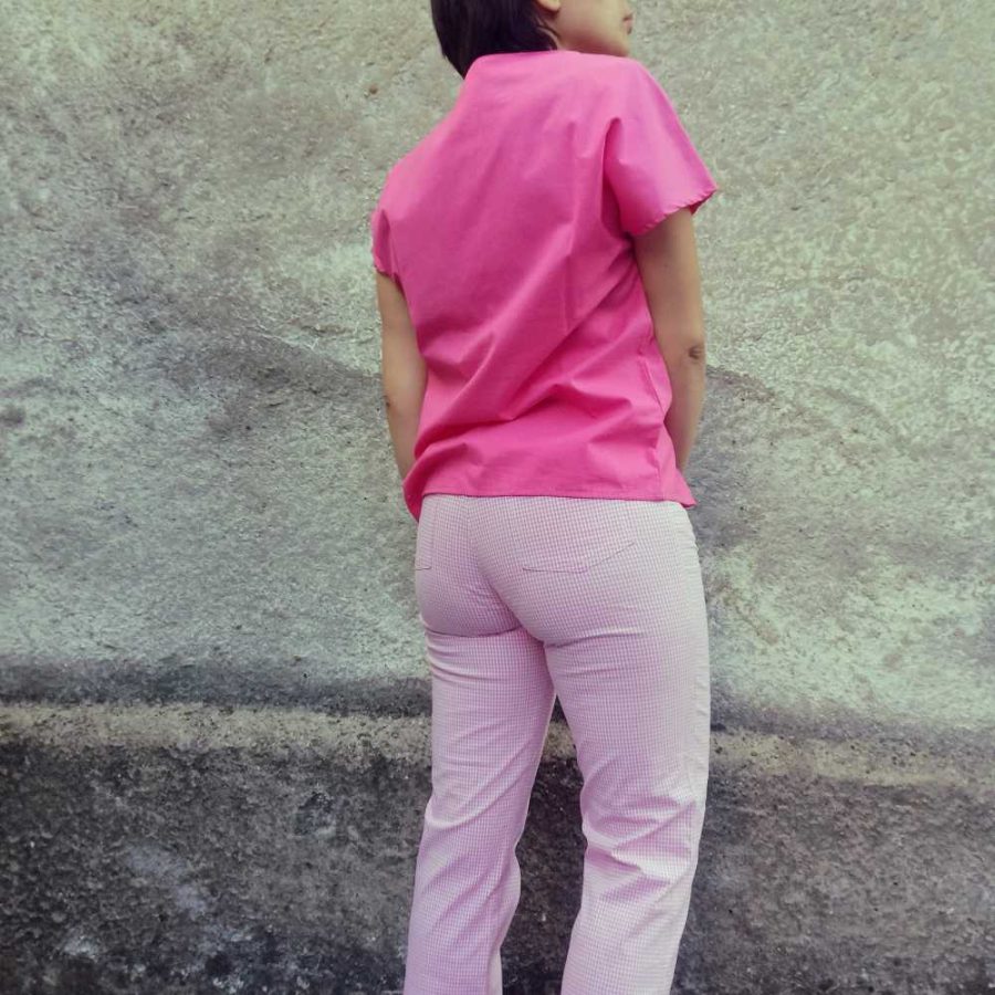 Pantaloni vintage a fantasia Vichy - immagine 6