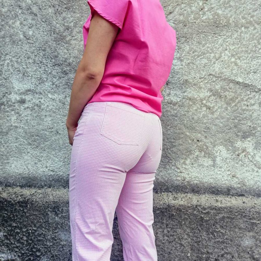 Pantaloni vintage a fantasia Vichy - immagine 3