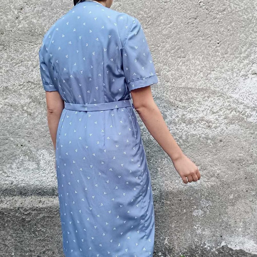 Abito azzurro vintage '70 - immagine 8