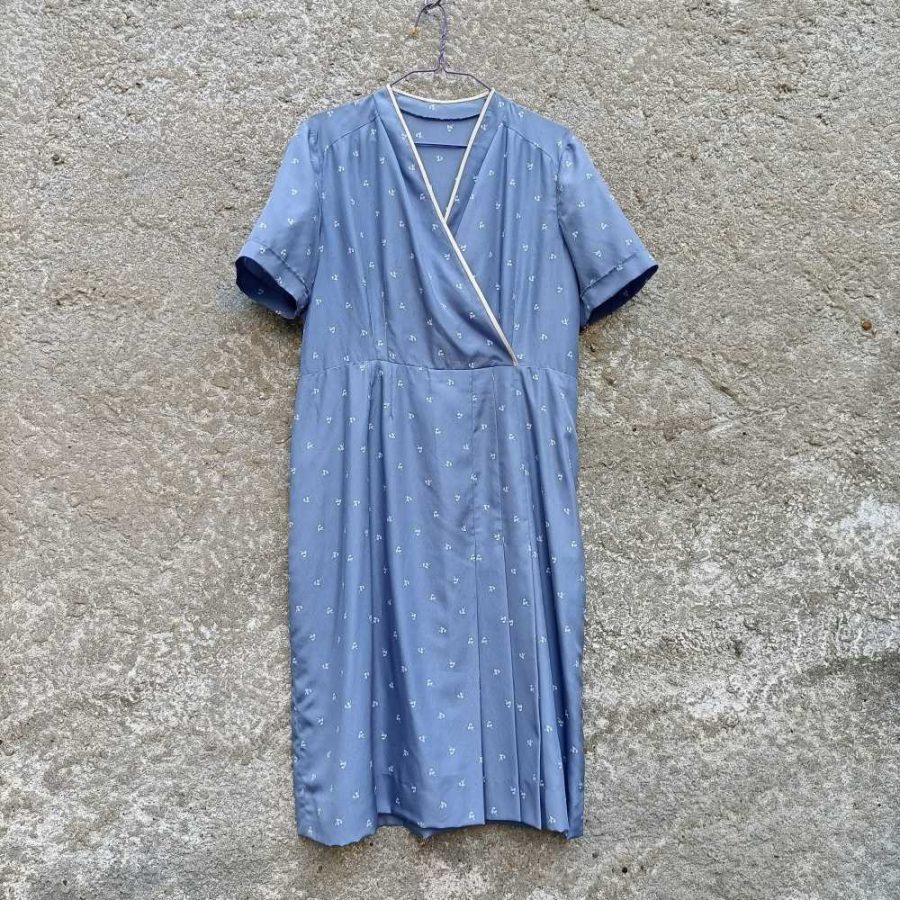 Abito azzurro vintage '70 - immagine 7