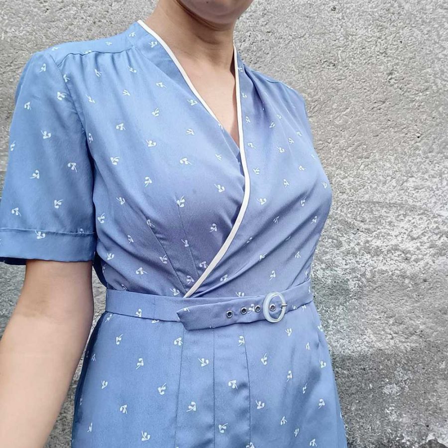 Abito azzurro vintage '70 - immagine 4