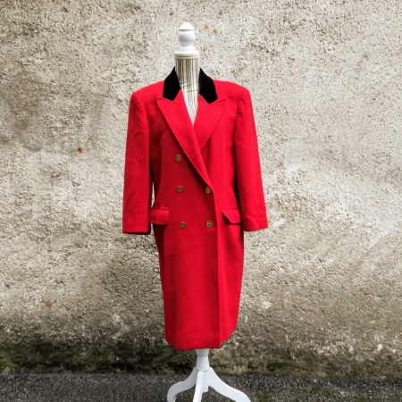 cappotto vintage rosso