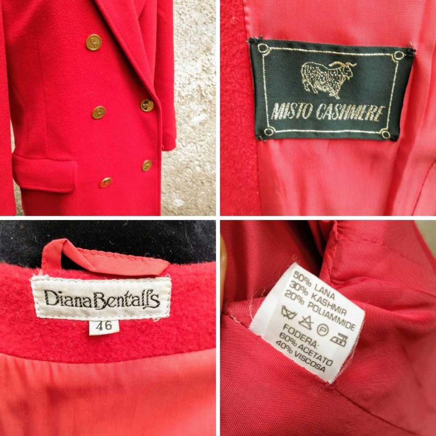 red vintage coat
