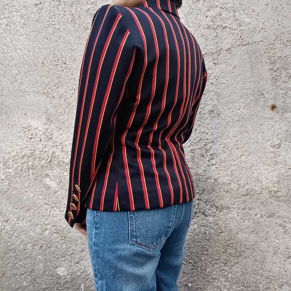 Yves Saint Laurent anni 80 giacca a righe - immagine 3
