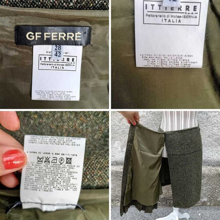 Gonna in lana Gianfranco Ferré - immagine 4