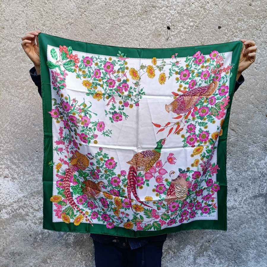 Dior vintage silk foulard carre