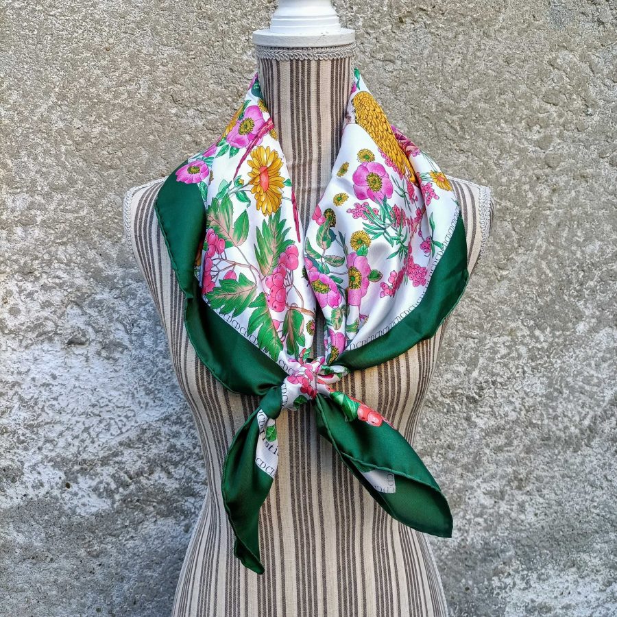 Dior vintage silk foulard carre