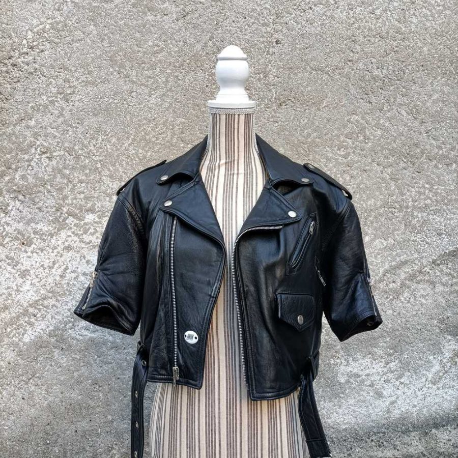 Giacca in pelle Jean Paul Gaultier