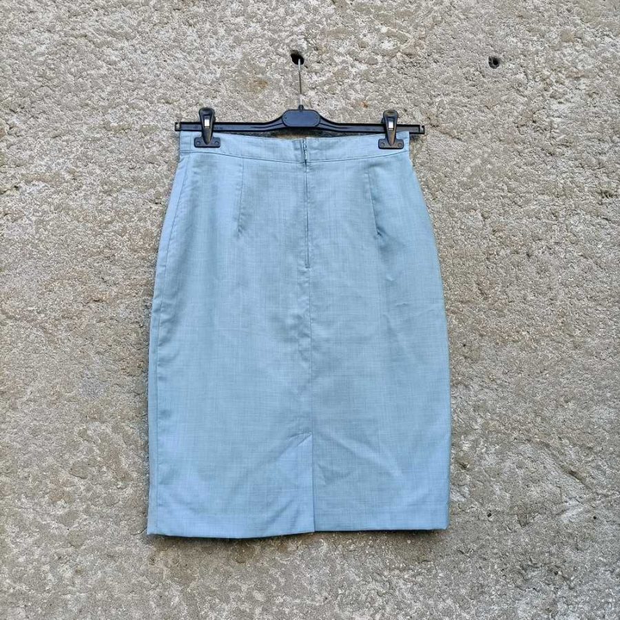 Gonna vintage Benetton_azzurro