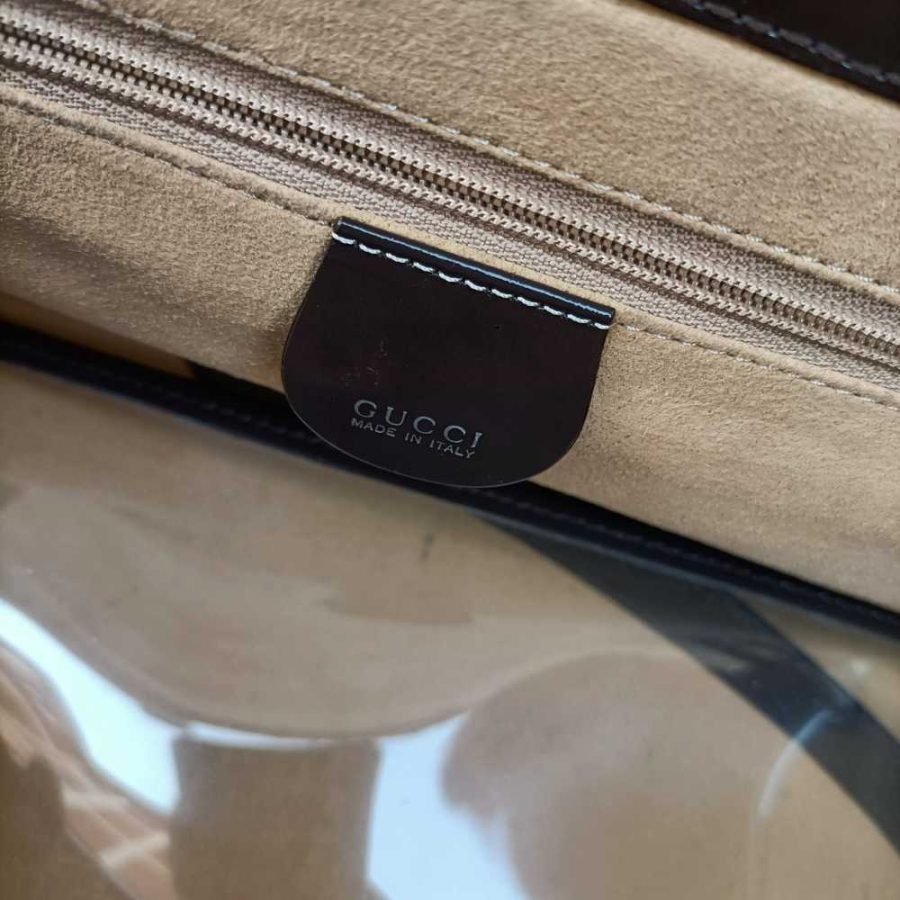 Gucci vanity bag brown