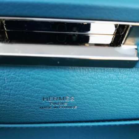 Hermes blue saint cyr bag