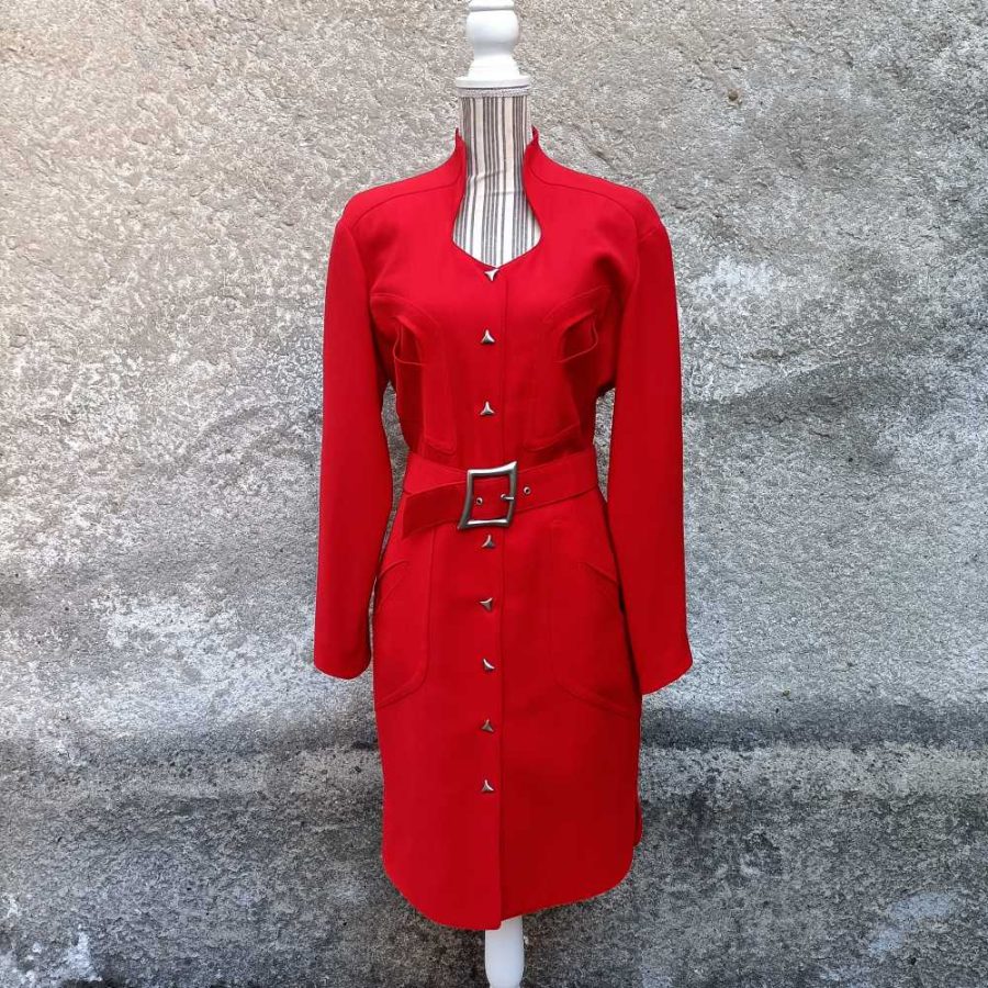 abito Thierry Mugler rosso