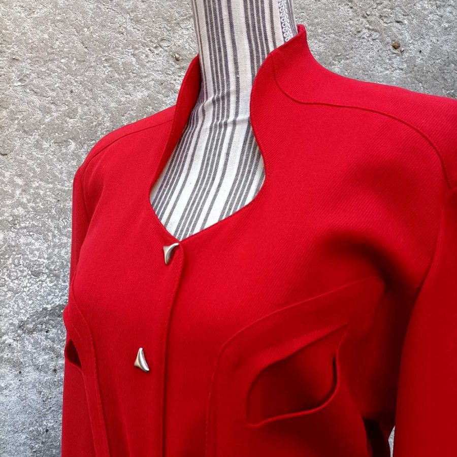 vestito rosso Thierry Mugler