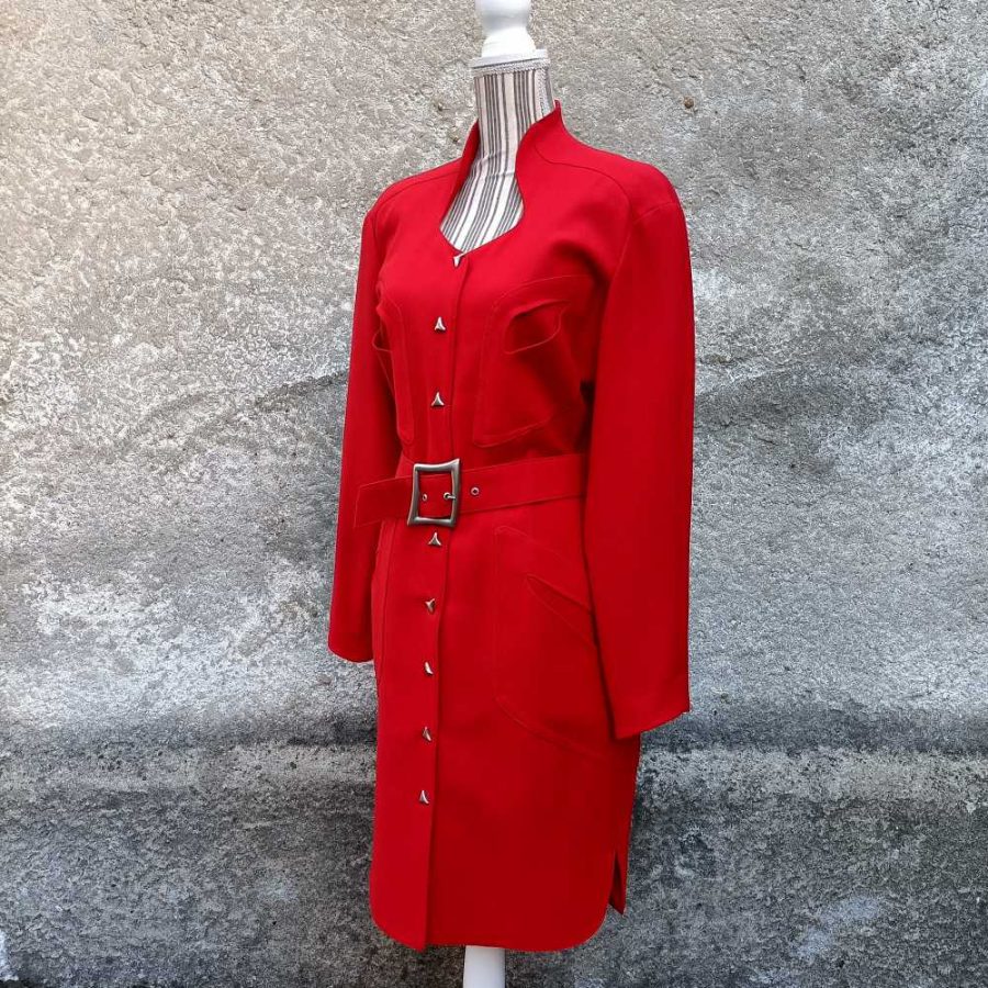 Robe vintage Mugler rouge