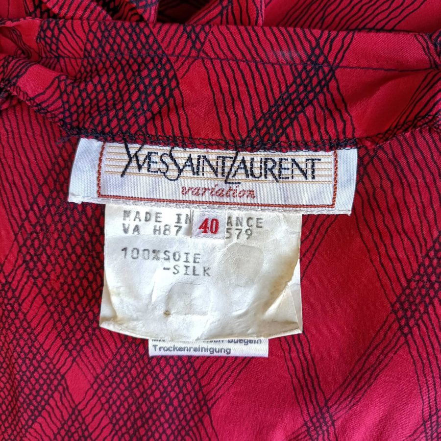 Yves Saint Laurent abito in seta