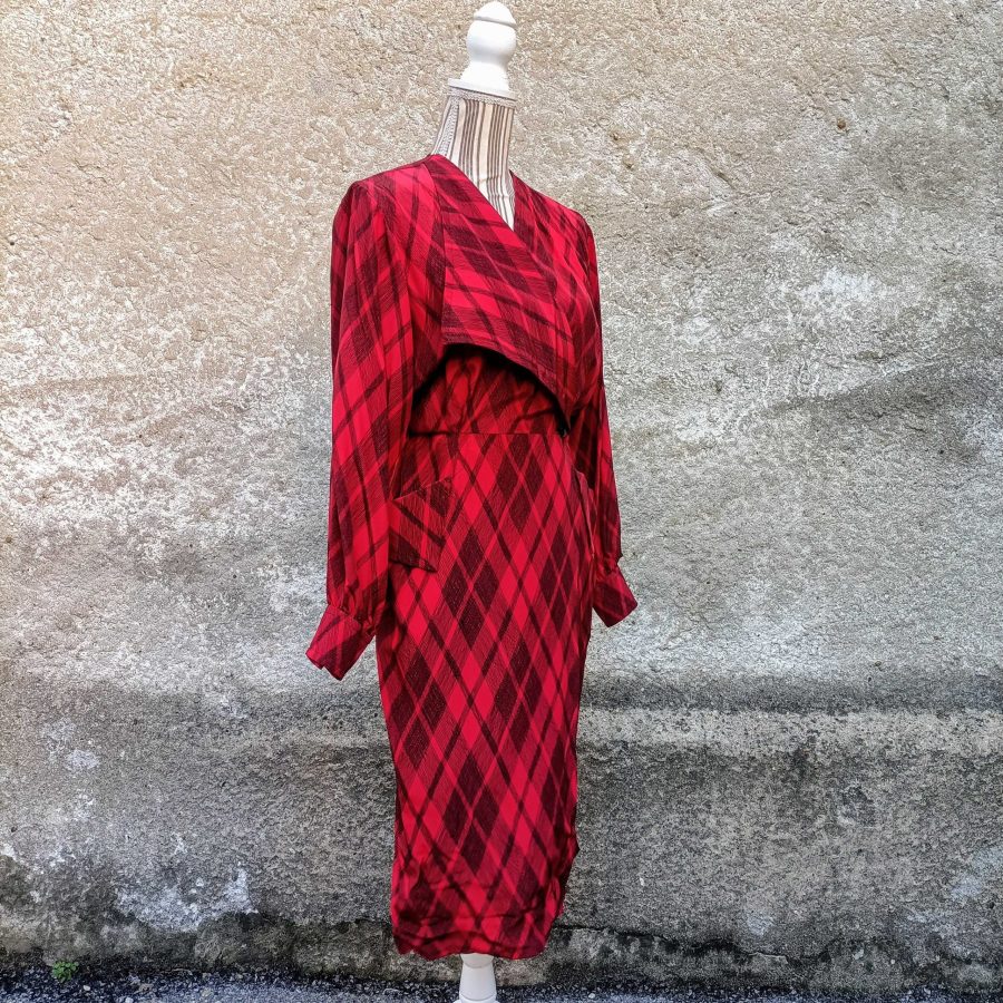 vestito rosso YSL