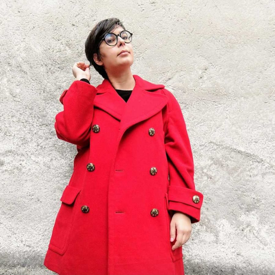 Moschino red vintage coat