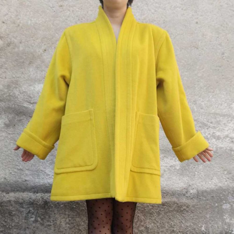 YSL vintage yellow coat