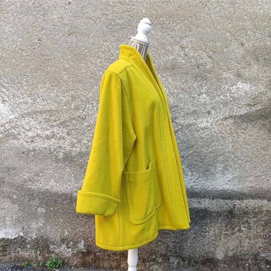 cappotto giallo vintage yves saint Laurent
