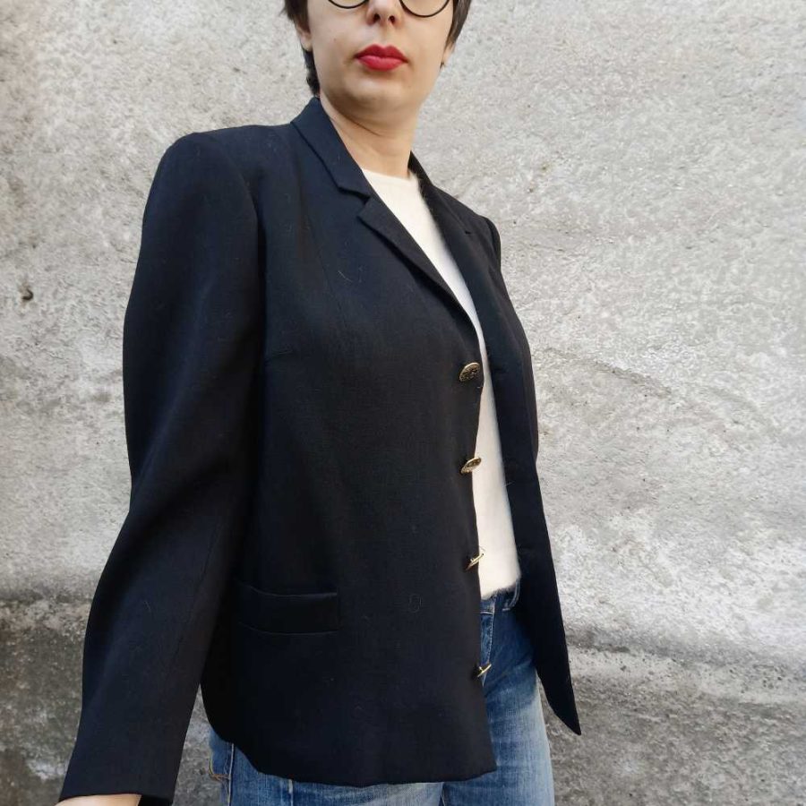 Blazer vintage nero - immagine 2