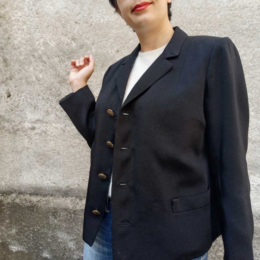 tailoring black blazer