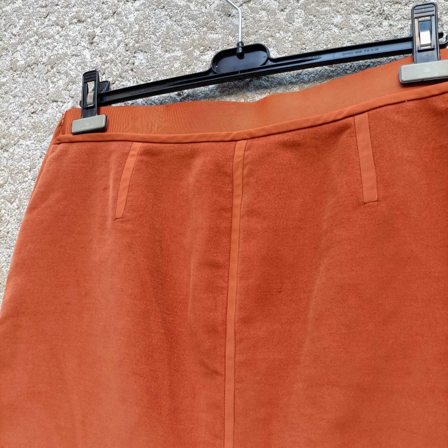 vintage orange skirt Ferre