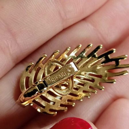 orecchini trifarium e strass