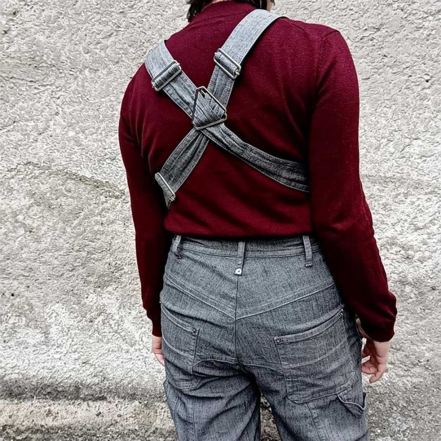 denim salopette