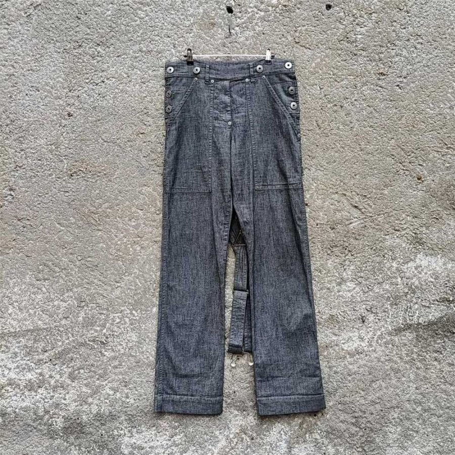 salopette denim Gianfranco Ferré_grigio