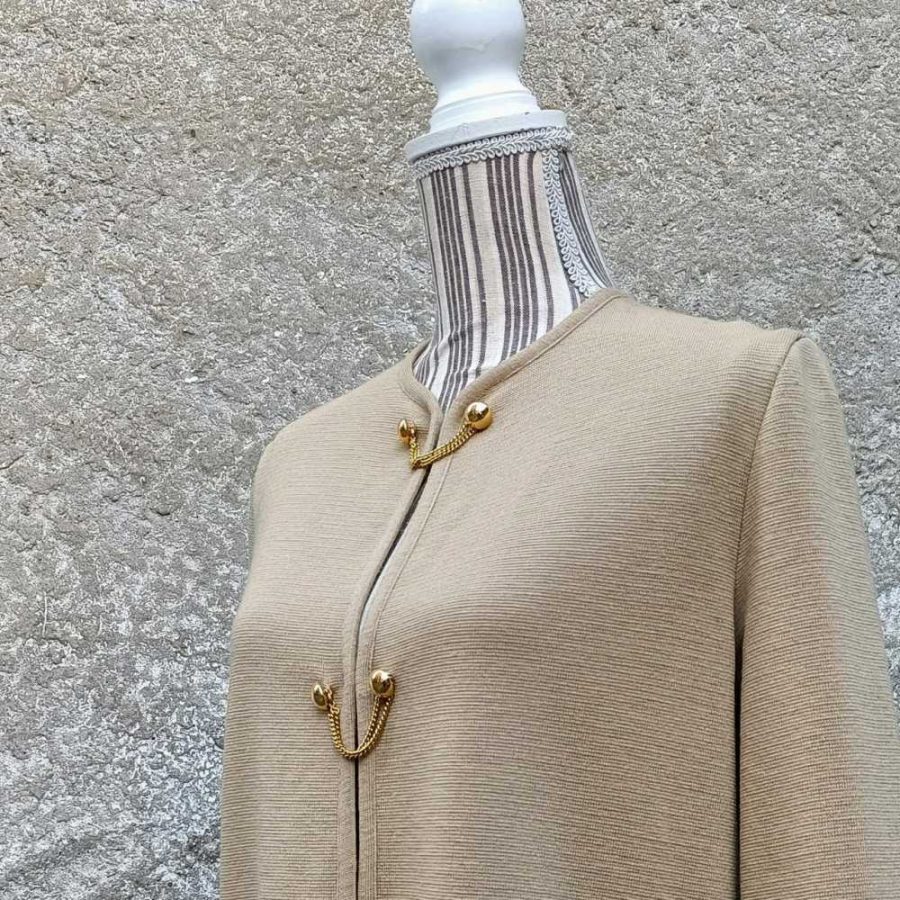 tailleur vintage beige lana