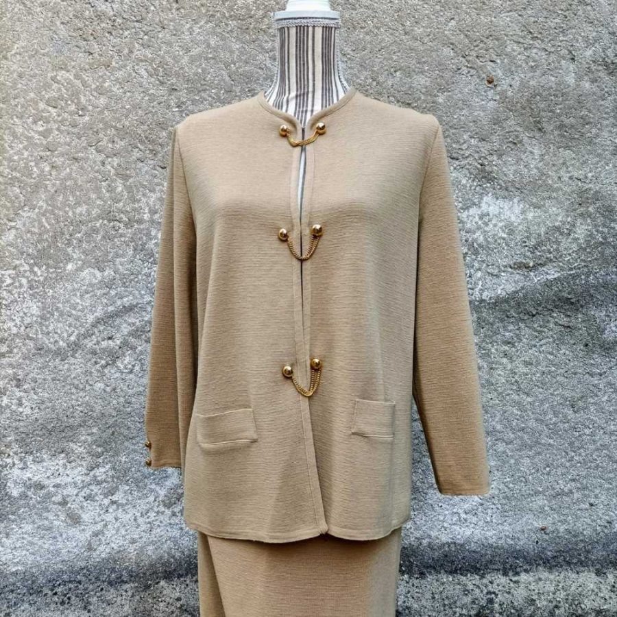 tailleur vintage beige lana