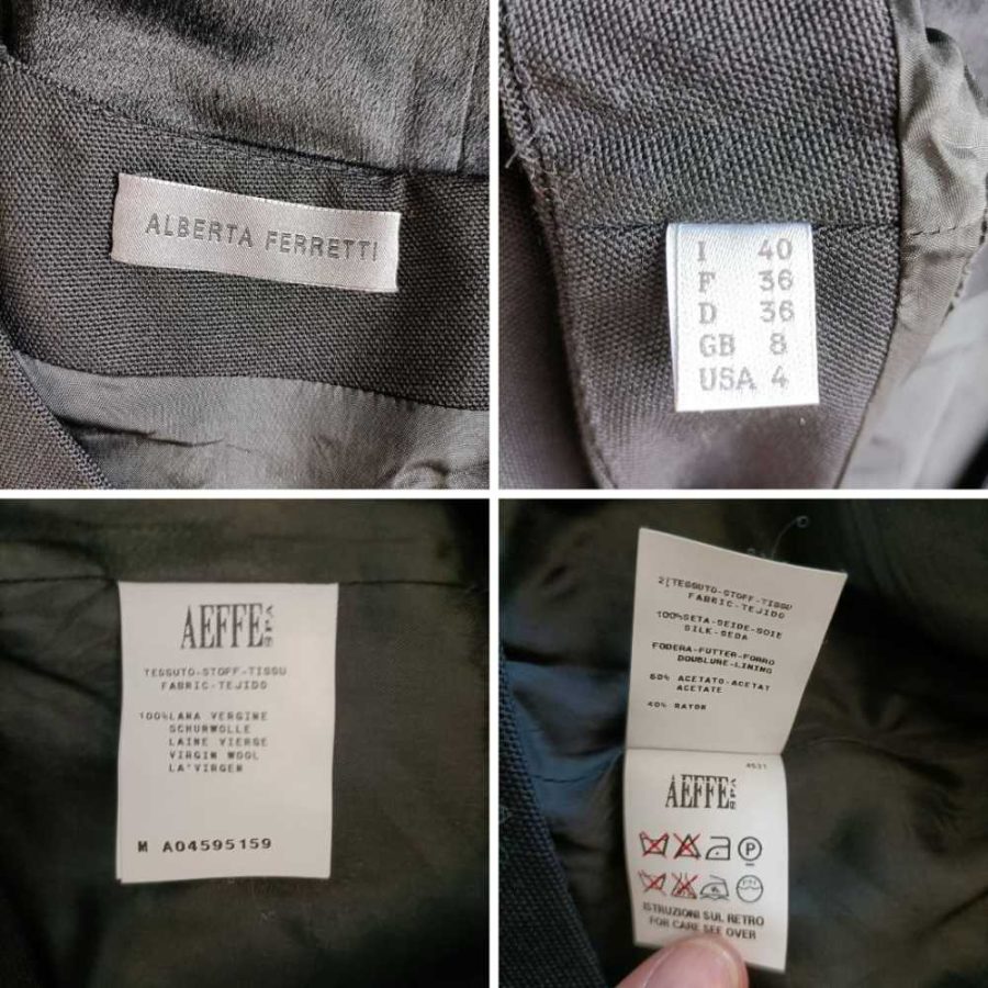 abito nero Alberta Ferretti