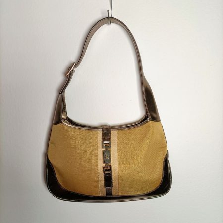 Gucci Jackie dorata borsa vintage 1980s