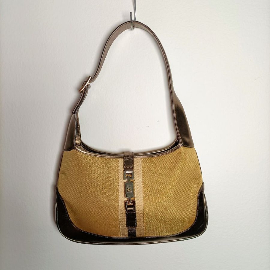 Gucci Jackie dorata borsa vintage 1980s