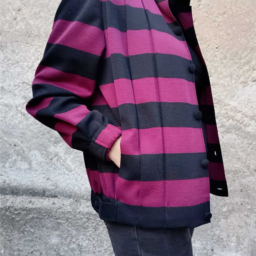 vintage stripes bomber