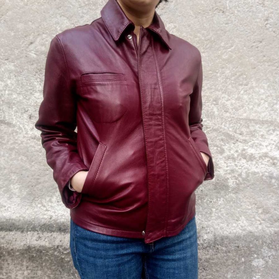 Giacca pelle vintage