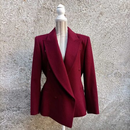 giacca Claude Montana bordeaux