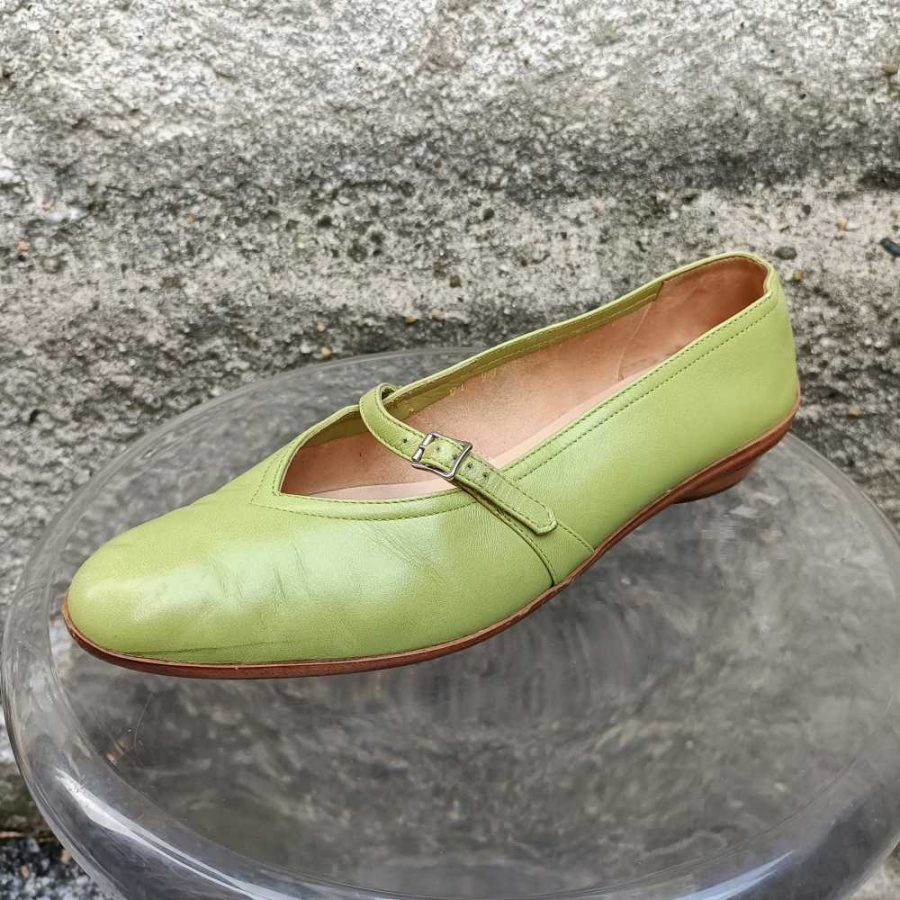 scarpe verdi Salvatore Ferragamo