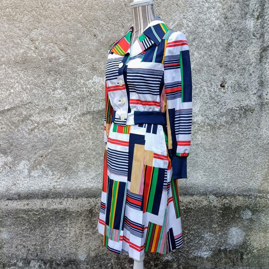 vintage geometric dress