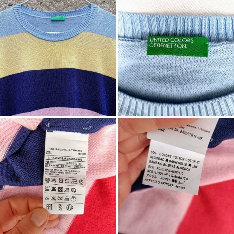 maglione righe Benetton