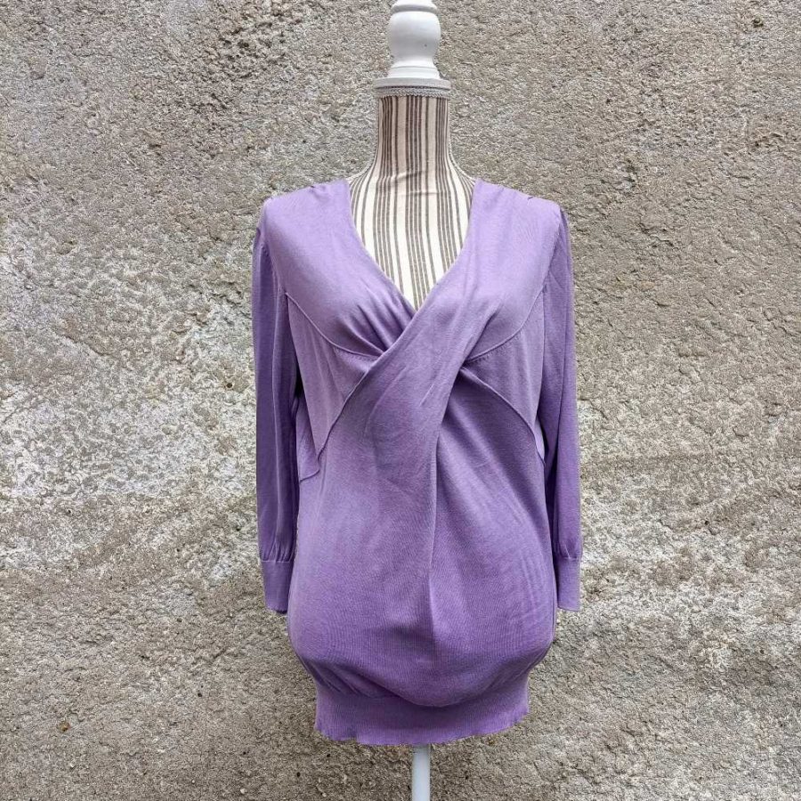 maglione lilla in seta