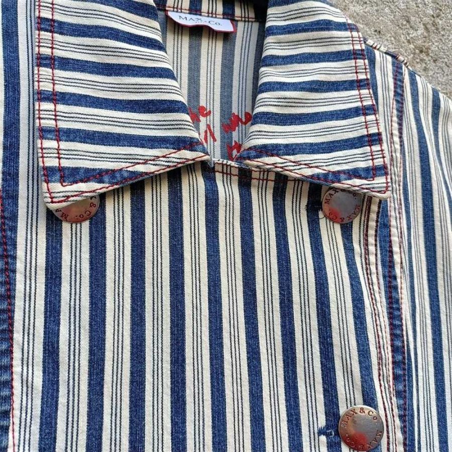 giacca righe vintage