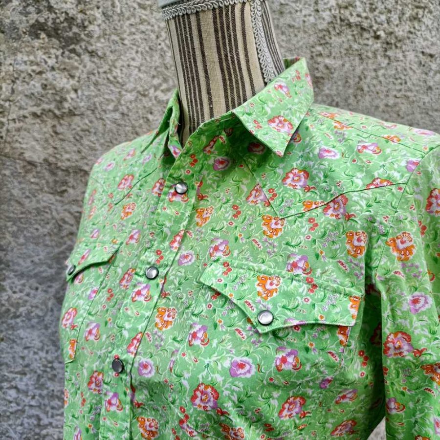 camicia verde vintage