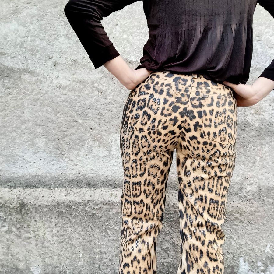 Roberto Cavalli jeans leopardati